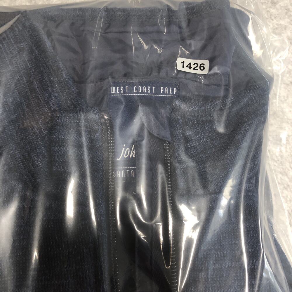 Johnnie-O West Coast Prep Vest Mens Large Heathered Blue Atlanta Braves Logo - Picture 10 of 10